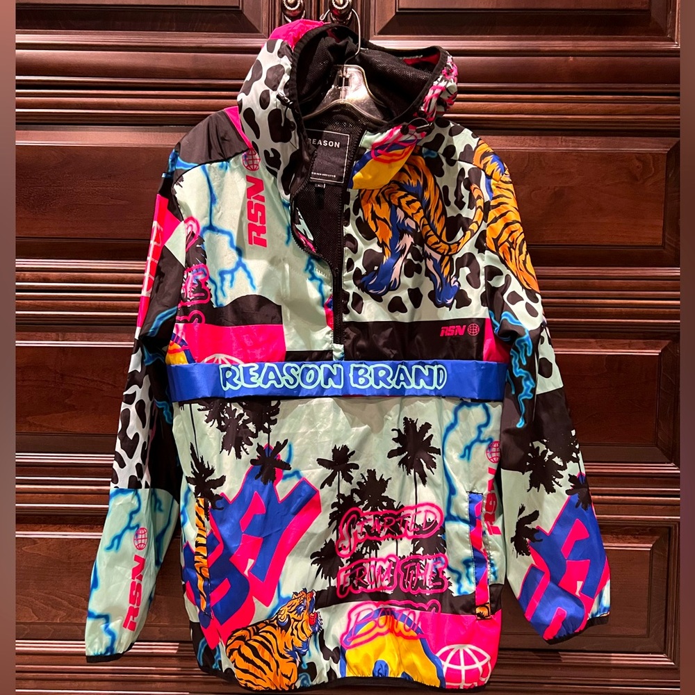Reason Halfzip Windbreaker Hoodie, L